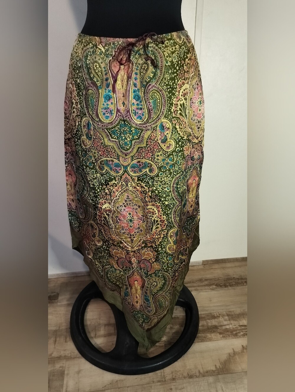 Green Paisley Swim Sarong Cover-Up